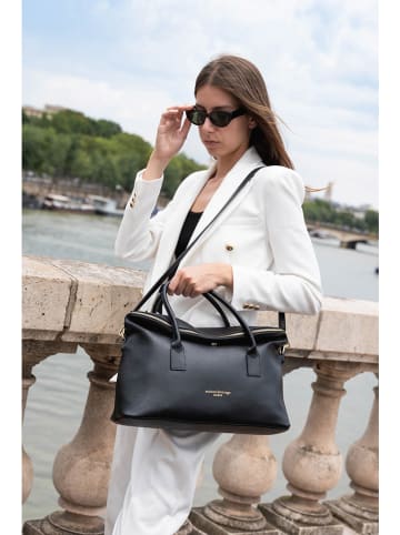 maison héritage PARIS Leren handtas "Karen" zwart - (B)41 x (H)25 x (D)14 cm