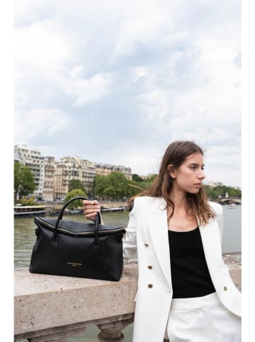 maison héritage PARIS Leren handtas "Karen" zwart - (B)41 x (H)25 x (D)14 cm