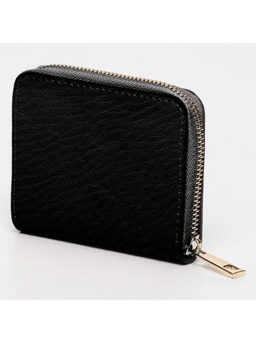 maison héritage PARIS Leder-Geldbörse "Mini Moni Box" in Schwarz - (B)20 x (H)11 cm