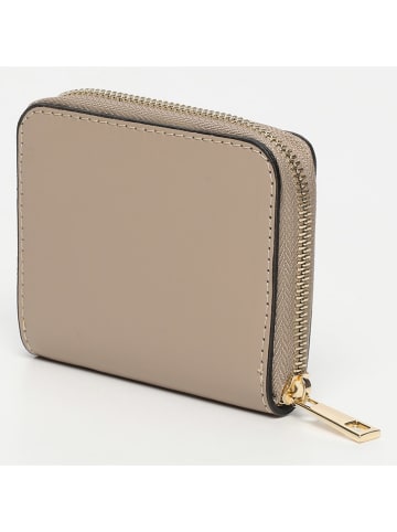 maison héritage PARIS Leder-Geldbörse "Mini Moni Box" in Beige - (B)11 x (H)9,5 cm