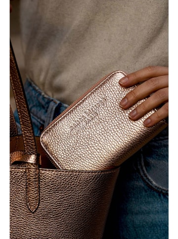 maison héritage PARIS Leder-Geldbörse "Moni" in Gold - (B)12 x (H)10 cm