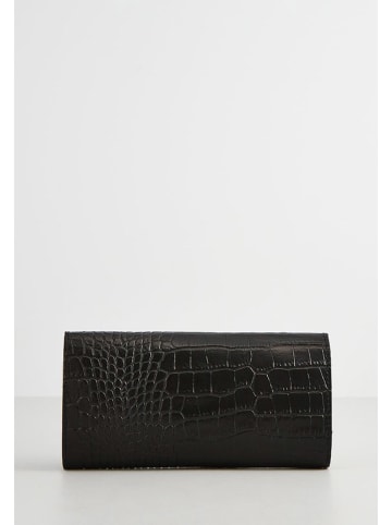 maison héritage PARIS Leder-Geldbörse "Barbi" in Schwarz - (B)20 x (H)10 x (T)2 cm