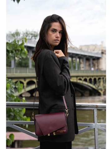 maison héritage PARIS Leder-Umhängetasche "Aela Box" in Bordeaux - (B)22 x (H)15 x (T)7 cm