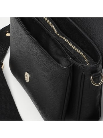 maison héritage PARIS Leder-Umhängetasche "Mariam" in Schwarz - (B)22 x (H)16 x (T)6 cm