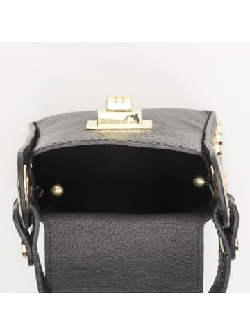 maison héritage PARIS Leren smartphonetas "Vera" zwart - (B)12 x (H)17 x (D)5 cm