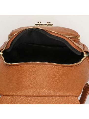maison héritage PARIS Leren rugzak "Helo" lichtbruin - (B)24 x (H)29 x (D)11 cm