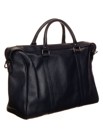 maison héritage PARIS Leder-Weekender "Lony" in Dunkelblau - (B)42 x (H)30 x (T)16 cm