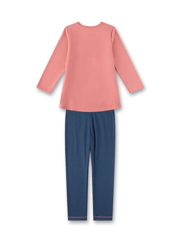 Sanetta Pyjama lichtroze/donkerblauw