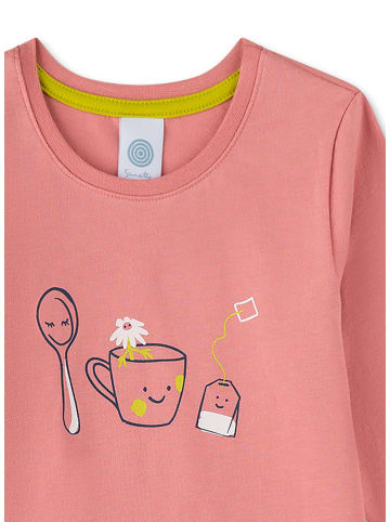 Sanetta Pyjama lichtroze/donkerblauw