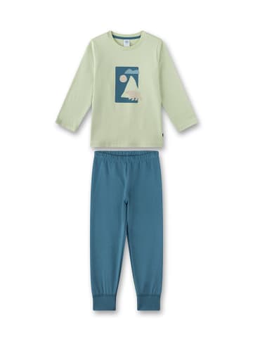 Sanetta Pyjama in Grün/ Blau