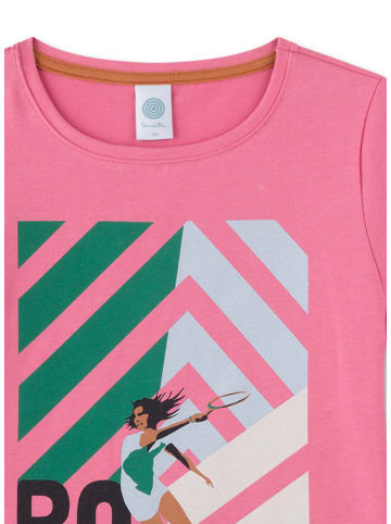 Sanetta Pyjama roze/donkergroen