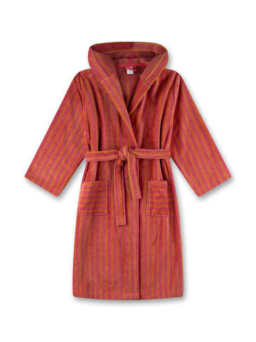 Sanetta Bademantel in Rot/ Orange