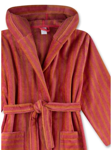 Sanetta Bademantel in Rot/ Orange