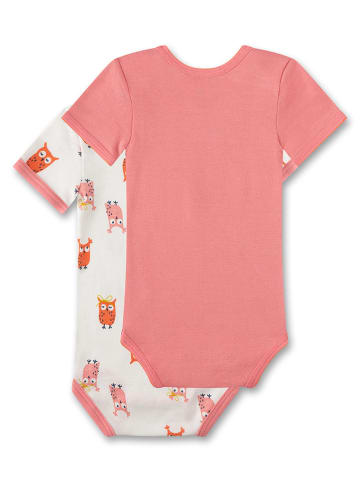 Sanetta 2er-Set: Bodys in Rosa/ Weiß