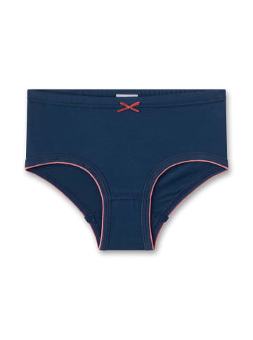 Sanetta 2-delige set: slips wit/donkerblauw