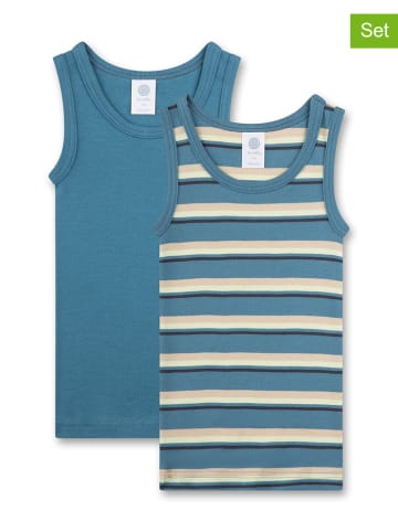 Sanetta 2-delige set: onderhemden blauw