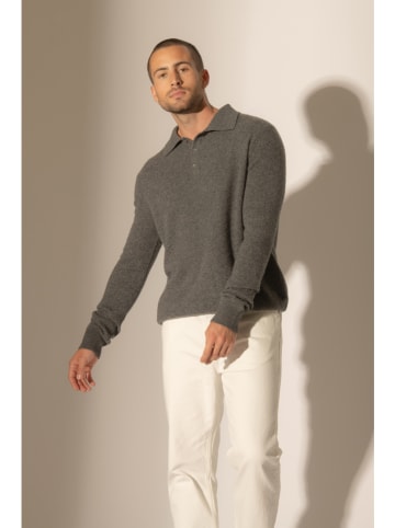 Perfect Cashmere Kaschmir-Poloshirt "Spencer" in Grau