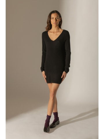 Perfect Cashmere Kaschmir-Strickkleid "Garmouth" in Schwarz