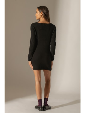 Perfect Cashmere Kaschmir-Strickkleid "Garmouth" in Schwarz
