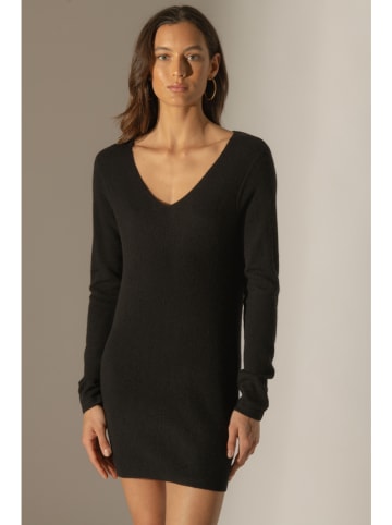 Perfect Cashmere Kaschmir-Strickkleid "Garmouth" in Schwarz