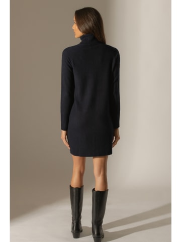 Perfect Cashmere Kasjmieren gebreide jurk "Amanda" donkerblauw