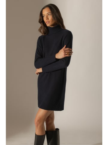 Perfect Cashmere Kasjmieren gebreide jurk "Amanda" donkerblauw