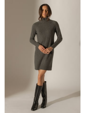 Perfect Cashmere Kaschmir-Strickkleid "Amanda" in Grau