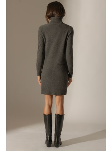 Perfect Cashmere Kasjmieren gebreide jurk "Amanda" grijs
