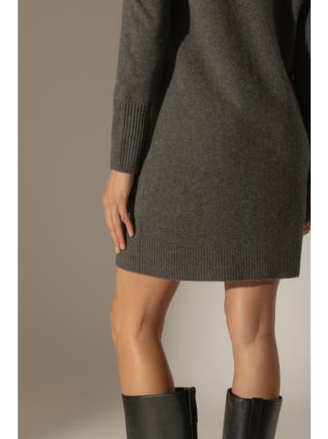 Perfect Cashmere Kaschmir-Strickkleid "Amanda" in Grau