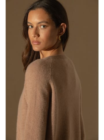 Perfect Cashmere Kaschmir-Pullover "Lila" in Hellbraun
