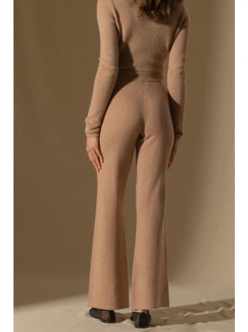 Perfect Cashmere Kaschmir-Hose "Eloa" in Hellbraun
