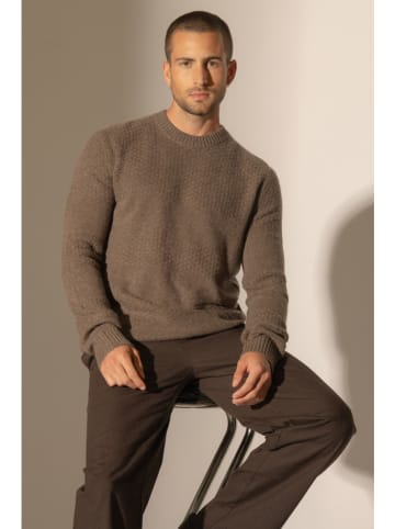Perfect Cashmere Kasjmieren trui "Aidan" lichtbruin