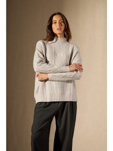 Perfect Cashmere Kasjmieren trui "Pemala" lichtgrijs