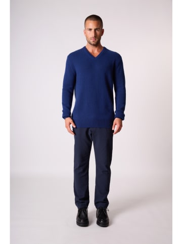Perfect Cashmere Kaszmirowy sweter "Enzo" w kolorze niebieskim