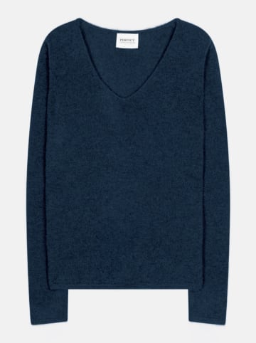 Perfect Cashmere Kaschmir-Pullover "Shannon" in Dunkelblau
