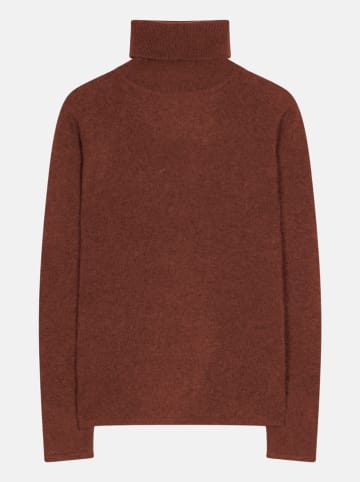 Perfect Cashmere Kaschmir-Rollkragenpullover "Ashley" in Hellbraun