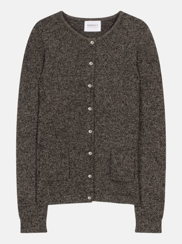 Perfect Cashmere Kaszmirowy kardigan "Amy" w kolorze szarym