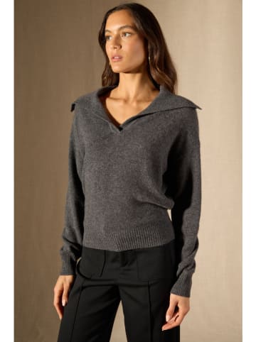 Perfect Cashmere Kaschmir-Pullover "Crimson" in Grau
