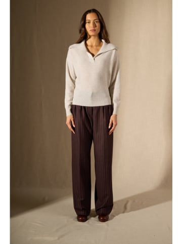 Perfect Cashmere Kasjmieren trui "Crimson" crème