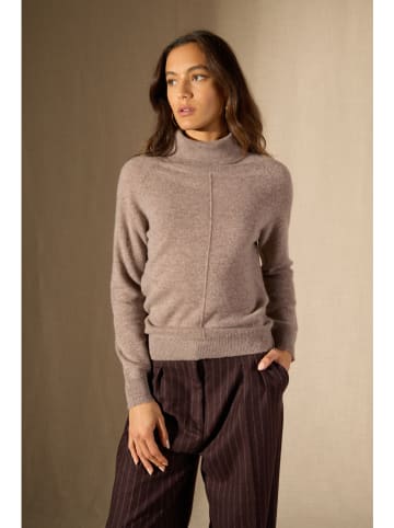 Perfect Cashmere Kasjmieren coltrui "Carrick" taupe