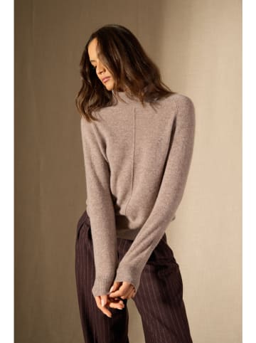 Perfect Cashmere Kaschmir-Rollkragenpullover "Carrick" in Taupe