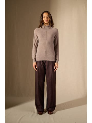 Perfect Cashmere Kaschmir-Rollkragenpullover "Carrick" in Taupe