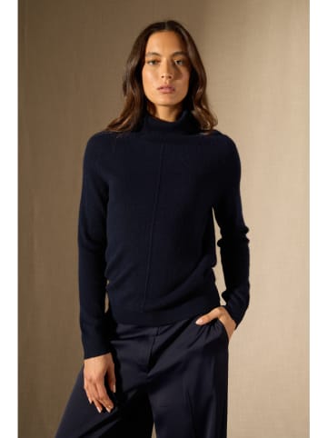 Perfect Cashmere Kaschmir-Rollkragenpullover "Carrick" in Dunkelblau