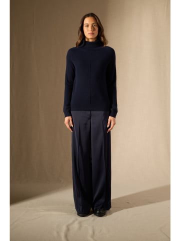 Perfect Cashmere Kasjmieren coltrui "Carrick" donkerblauw