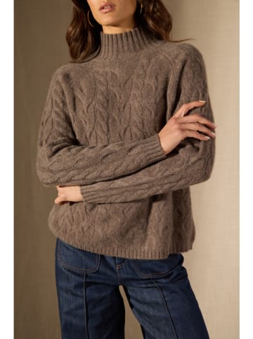 Perfect Cashmere Kaszmirowy sweter "Mairead" w kolorze brązowym