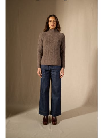 Perfect Cashmere Kaszmirowy sweter "Mairead" w kolorze brązowym