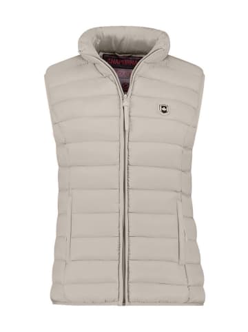ANAPURNA Doorgestikte bodywarmer "Vakitalana" lichtgrijs