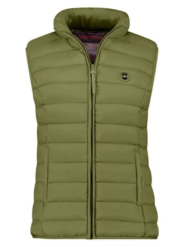 ANAPURNA Doorgestikte bodywarmer ''Vakitalana'' olijfgroen