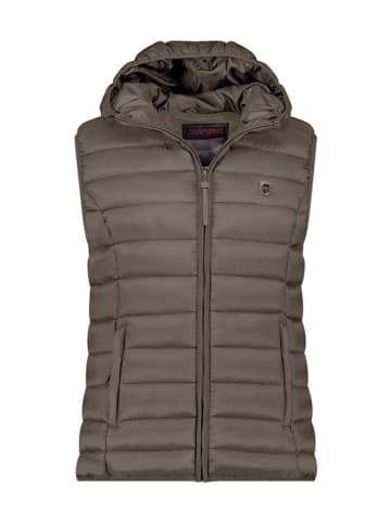 ANAPURNA Doorgestikte bodywarmer "Vakitalana" kaki
