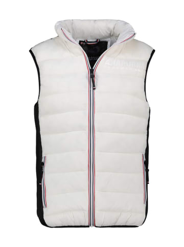 ANAPURNA Doorgestikte bodywarmer "Vikashana" wit/zwart